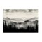 Stupell Industries Black & White Gradient Mountains Canvas Wall Art Design by LSR Design Studio